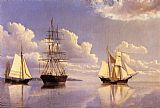 William Bradford The Kennebec River, Waiting for Wind and Tide painting